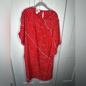 Kono New York Red and White Striped Vintage Dress Women's Size 9 - 10